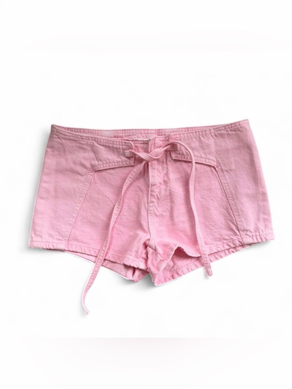 Women’s Pink Drawstring Cotton Shorts